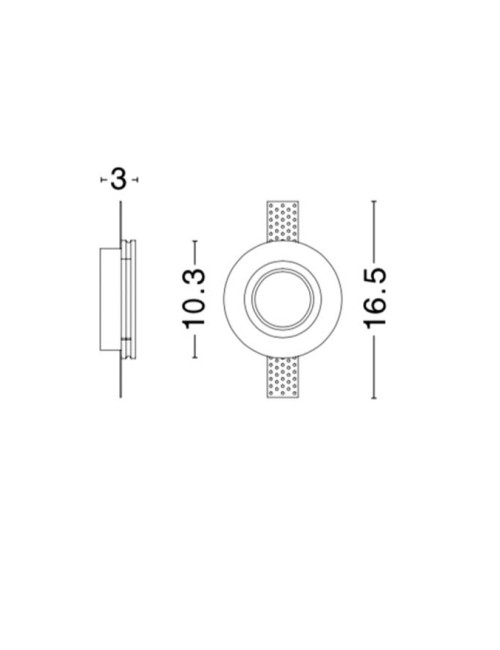 Recessed lamp Cosimo Ø10
