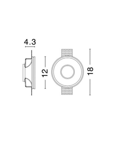 Recessed lamp Cosimo Ø12