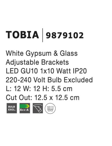 Nova Luce Recessed lamp Tobia 9879102 | TavaGaisma.lv/en