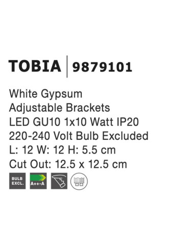 Einbauleuchte Tobia