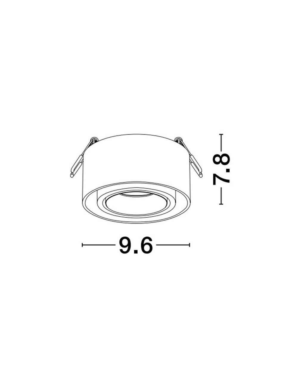 Recessed lamp Brook Ø9,6