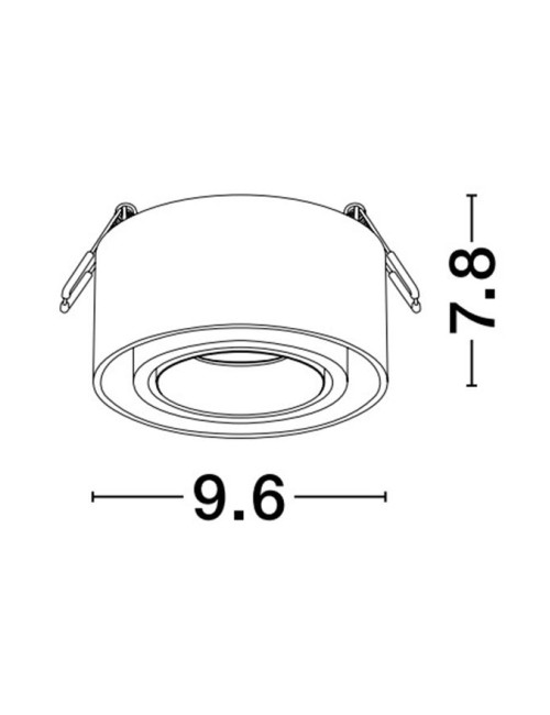 Recessed lamp Brook Ø9,6