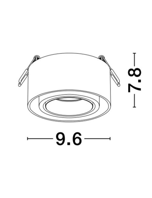 Встраиваемая лампа Brook Ø9,6
