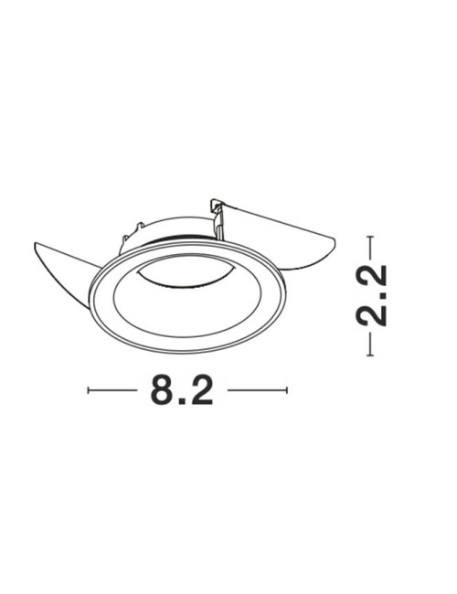 Recessed lamp Raena Ø8,2