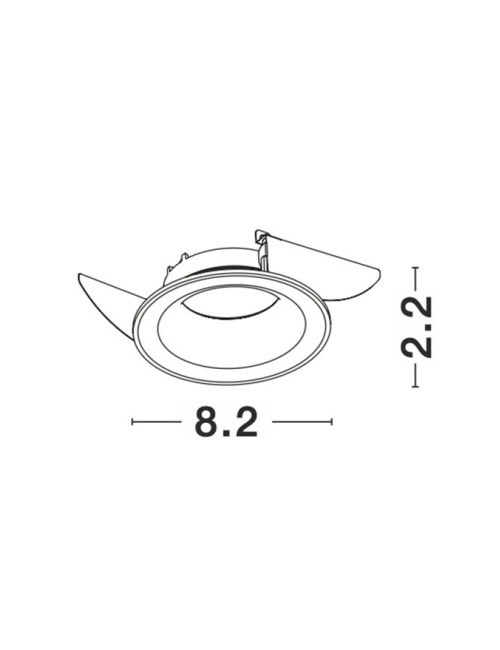 Recessed lamp Raena Ø8,2