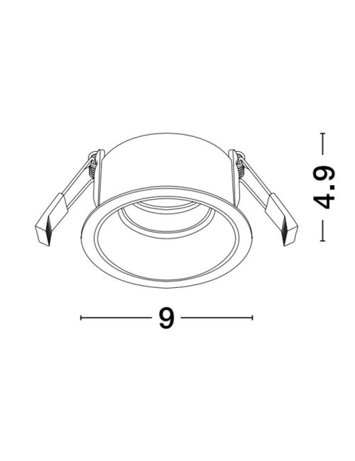 Iebūvējama lampa Reina Ø9