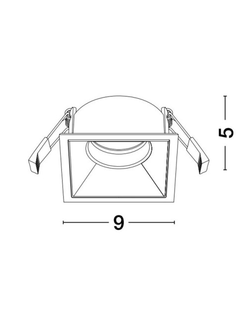Iebūvējama lampa Reina