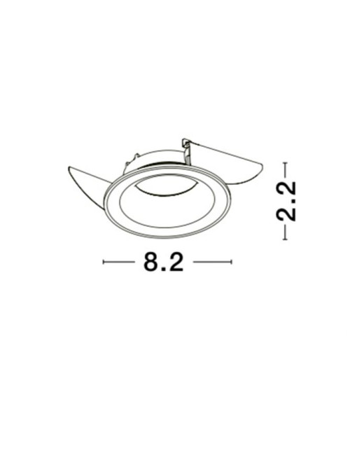 Einbauleuchte Ottavia Ø8,2
