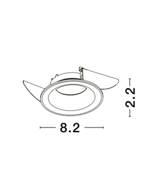 Einbauleuchte Ottavia Ø8,2