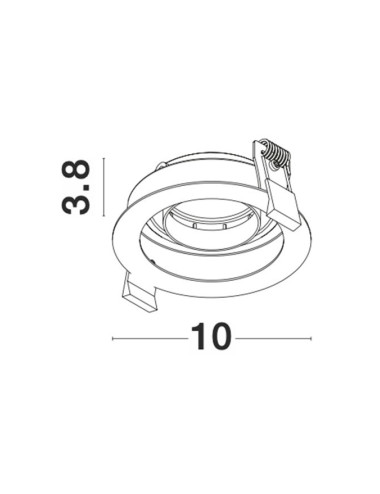 Nova Luce Recessed lamp Cedi Ø10 9430124 | TavaGaisma.lv/en
