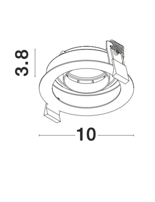 Recessed lamp Cedi Ø10