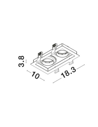 Nova Luce - Cedi 9430551 iebūvējamā lampa | TavaGaisma.lv