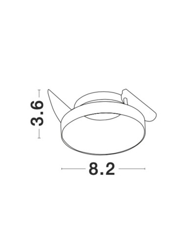 Nova Luce Süvisvalgusti Zelmira Ø8,2 94500 | TavaGaisma.lv/et