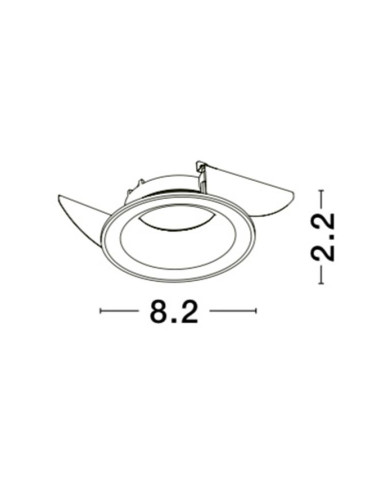 Einbauleuchte Zelmira Ø8,2
