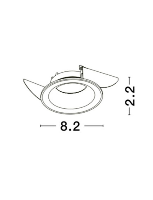 Recessed lamp Zelmira Ø8,2