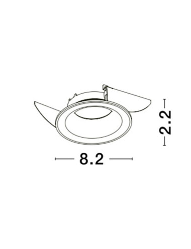 Süvisvalgusti Zelmira Ø8,2