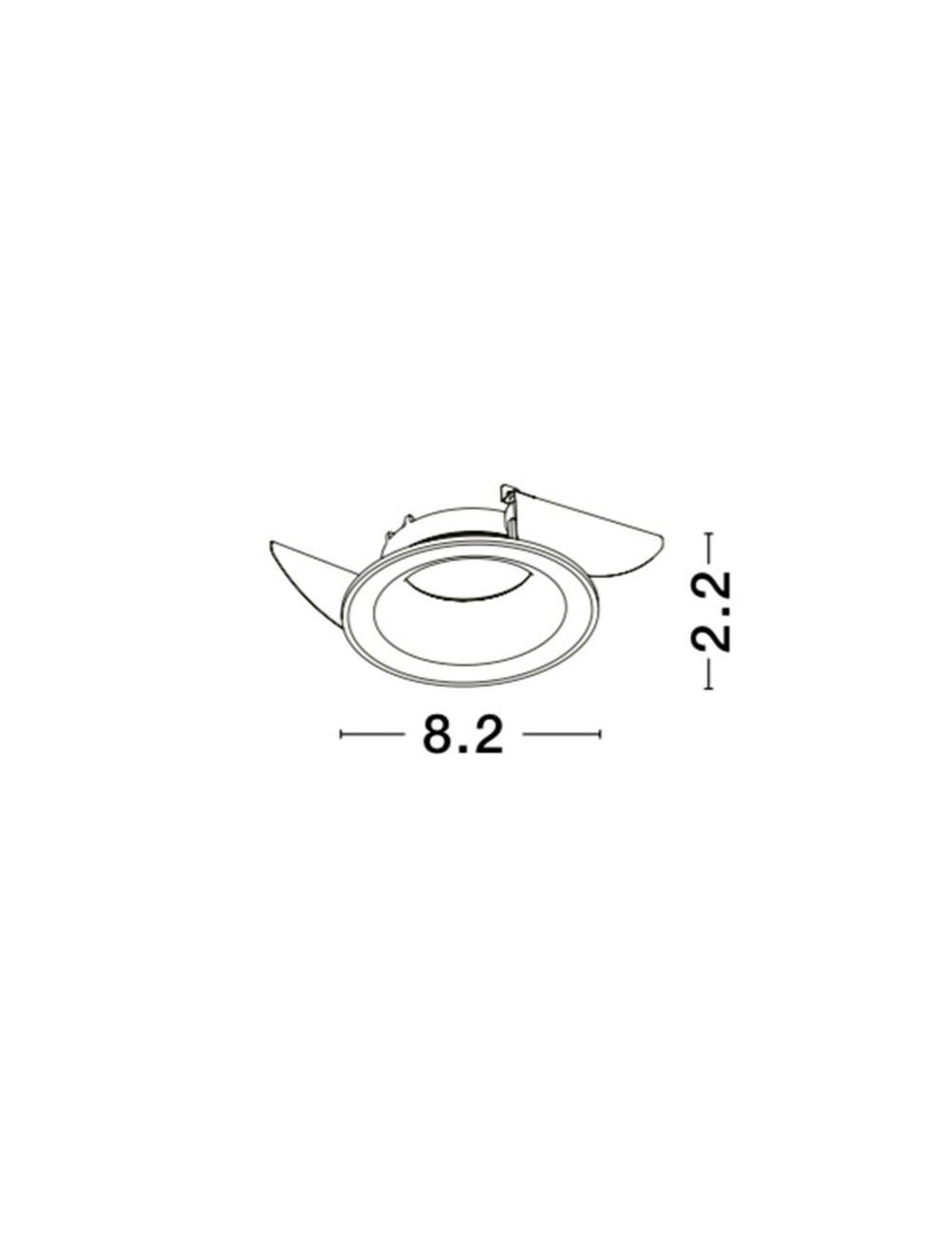 Einbauleuchte Zelmira Ø8,2