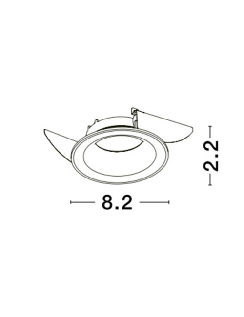 Recessed lamp Zelmira Ø8,2