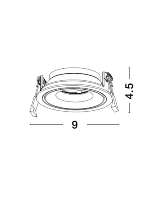 Recessed lamp Cadmo Ø9