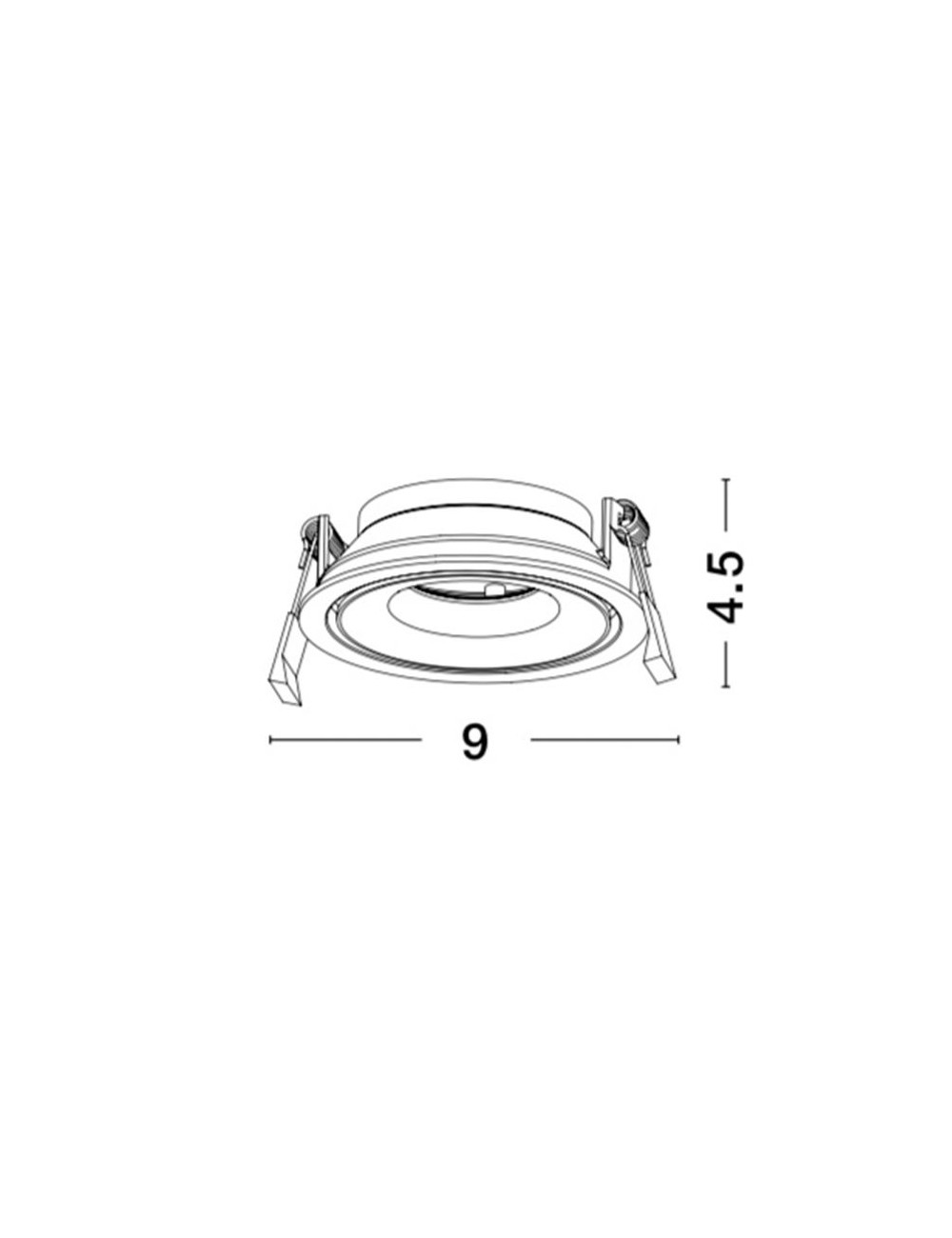 Recessed lamp Cadmo Ø9
