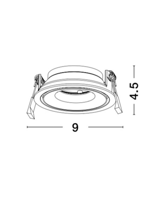 Recessed lamp Cadmo Ø9