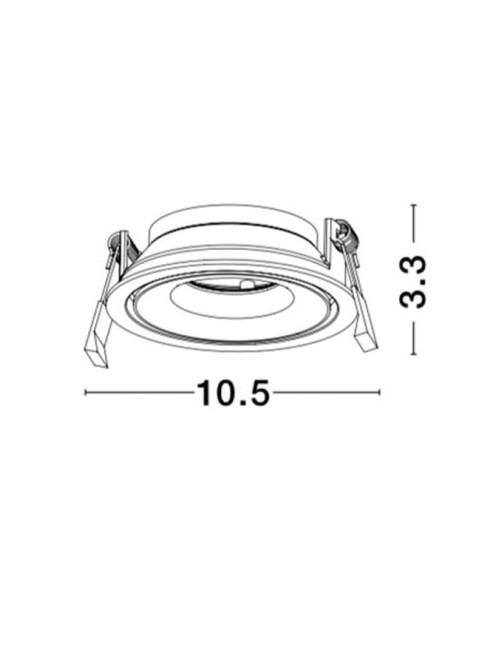 Süvisvalgusti Enzo Ø10,5