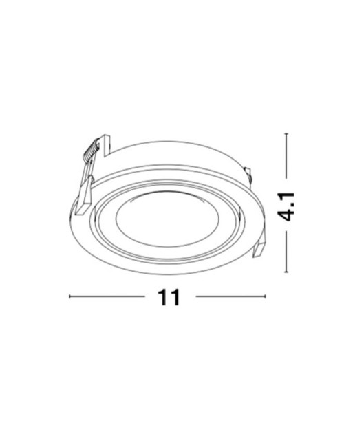 Iebūvējama lampa Enzo Ø11