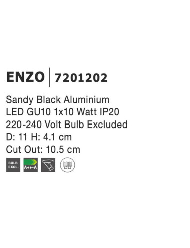 Einbauleuchte Enzo Ø11