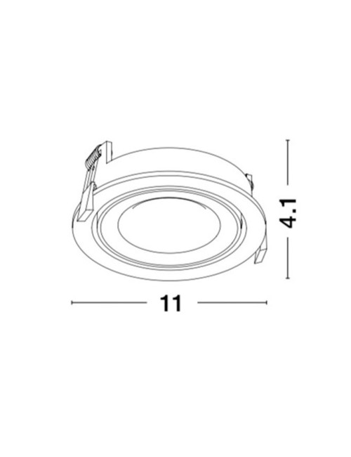 Iebūvējama lampa Enzo Ø11