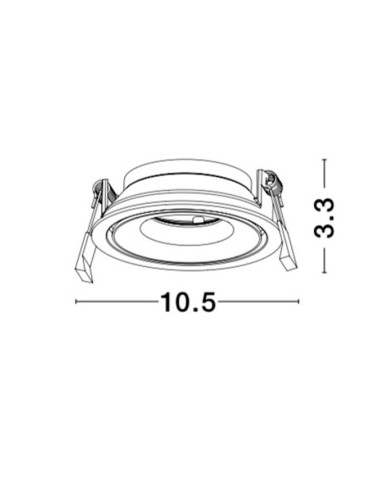 Nova Luce Recessed lamp Enzo Ø10,5 7201401 | TavaGaisma.lv/en