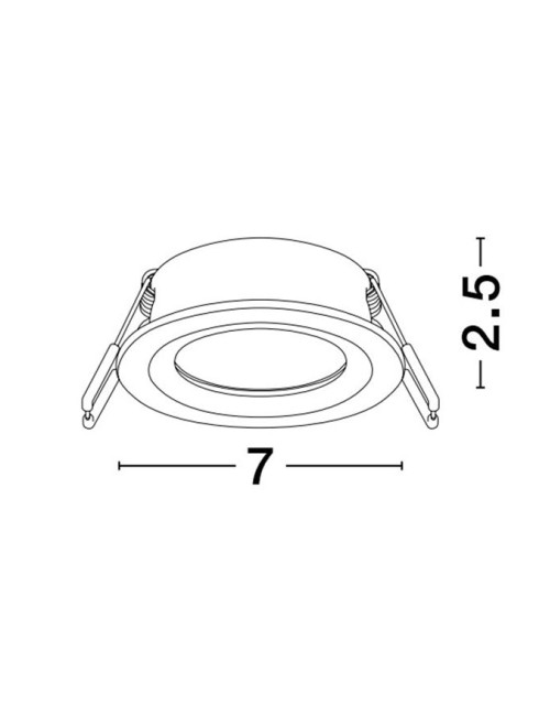 Iebūvējama lampa Hap Ø7