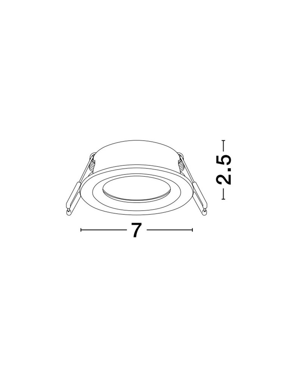 Recessed lamp Hap Ø7