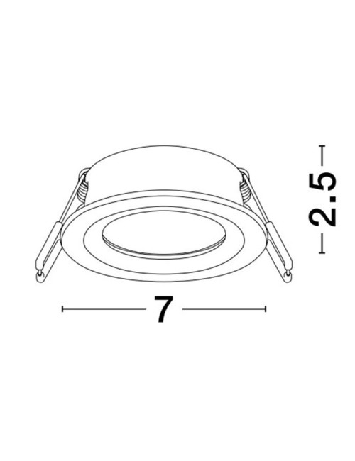 Recessed lamp Hap Ø7