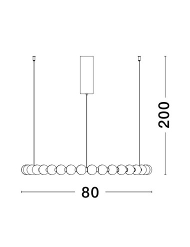 Ripplamp Perla Ø80 LED 9695231 | Nova Luce | TavaGaisma.lv/et