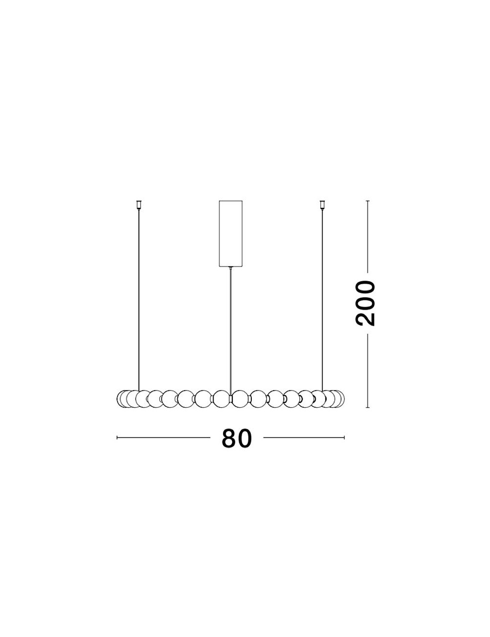 Pendelleuchte Perla Ø80 LED