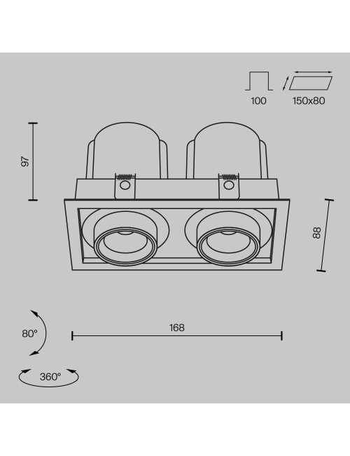 Встраиваемая лампа Hidden LED