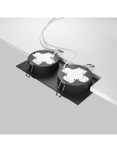 Maytoni Recessed lamp Hoop DL086-02-GX53-SQ-B | TavaGaisma.lv/en