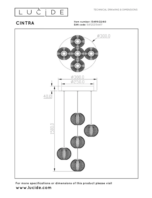 Pendant lamp Cintra LED