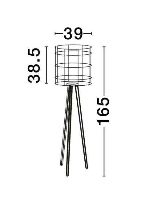 Stehleuchte Plette Ø39