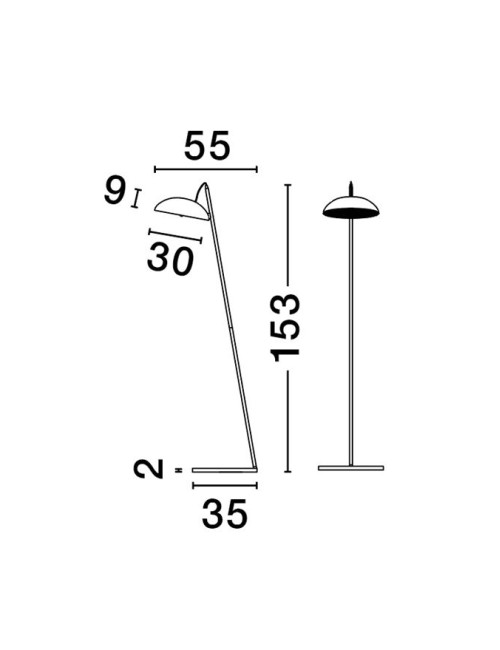 Stāvlampa Flute LED