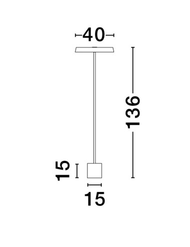 Nova Luce - Vero Ø40 LED 9223420 stāvlampa | TavaGaisma.lv