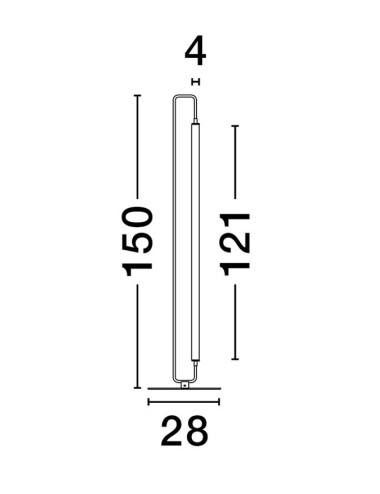 Nova Luce - Wetro Ø28 LED 9002085 floor lamp | TavaGaisma.lv/en