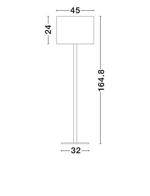 Floor lamp Sibnia Ø45