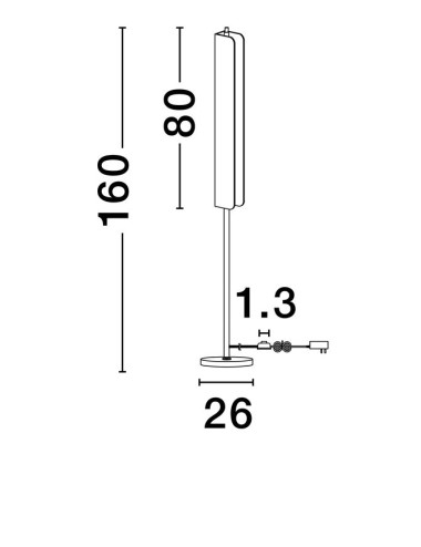 Nova Luce - Aider Ø26 LED 9019747 floor lamp | TavaGaisma.lv/en