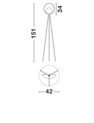 Nova Luce - Kitro LED 9011320 stāvlampa | TavaGaisma.lv