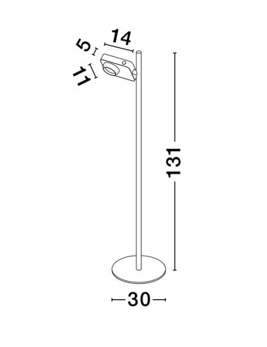 Nova Luce - Kedros LED 9870034 toršeras | TavaGaisma.lv/lt