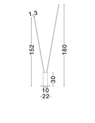 Nova Luce - Kimolia LED 9088144 stāvlampa | TavaGaisma.lv