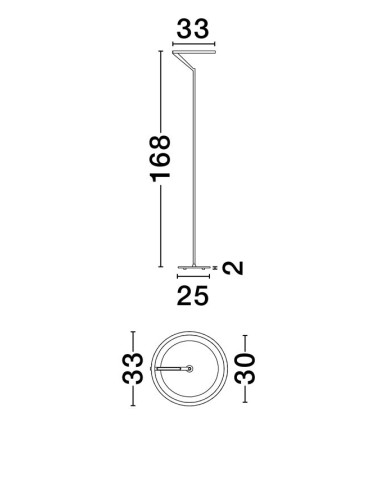 Stāvlampa Tilia Ø33 LED