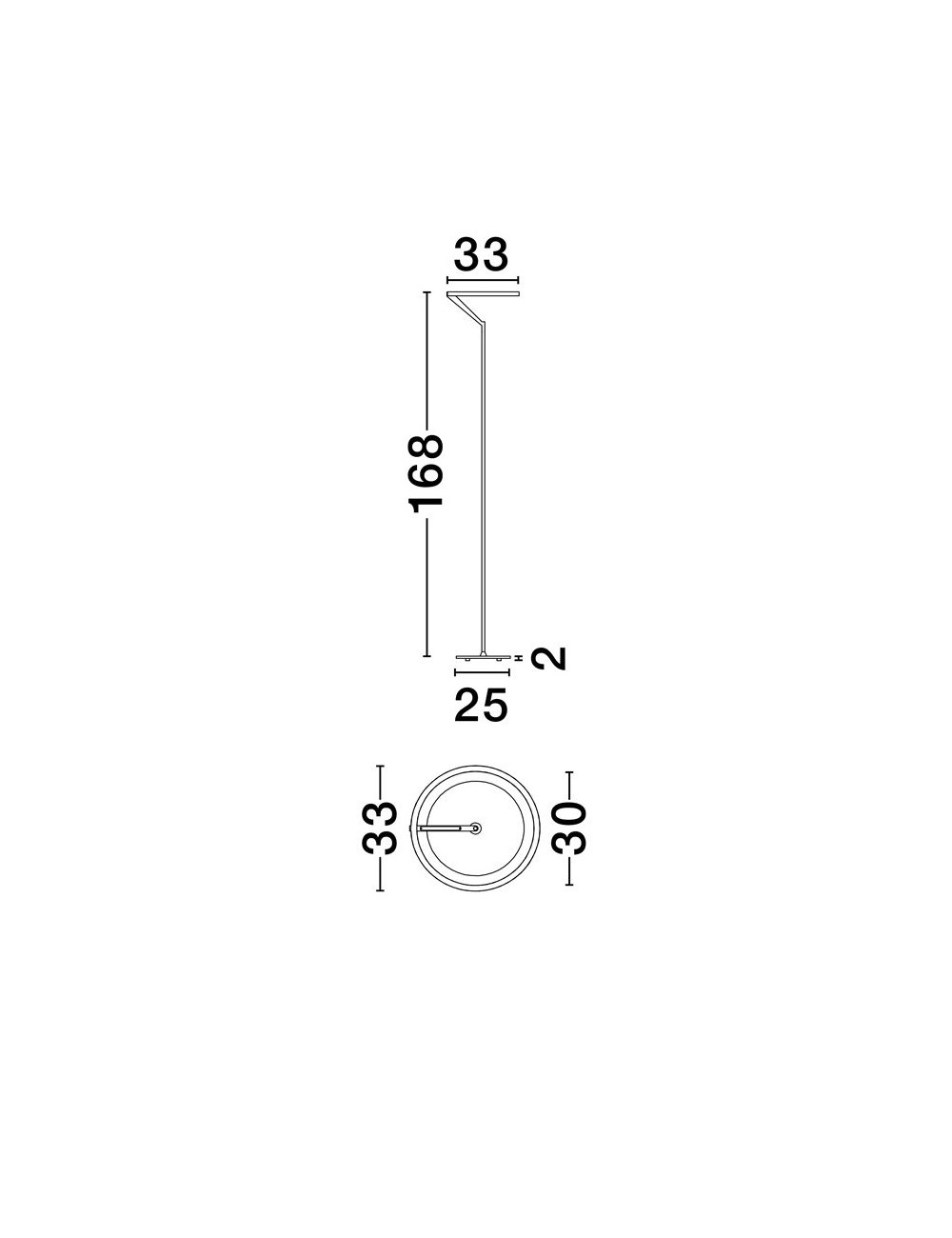 Floor lamp Tilia Ø33 LED
