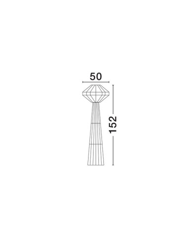 Напольная лампа Abby Ø50